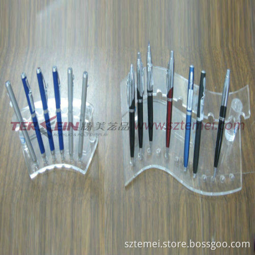 Acrylic business gift pen holder